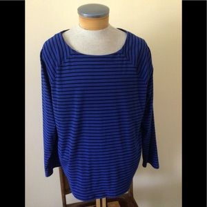 Ralph Lauren Blue/Black Stripe Top